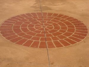 Decorative concrete driveway