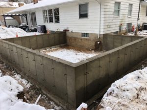 poured wall foundation